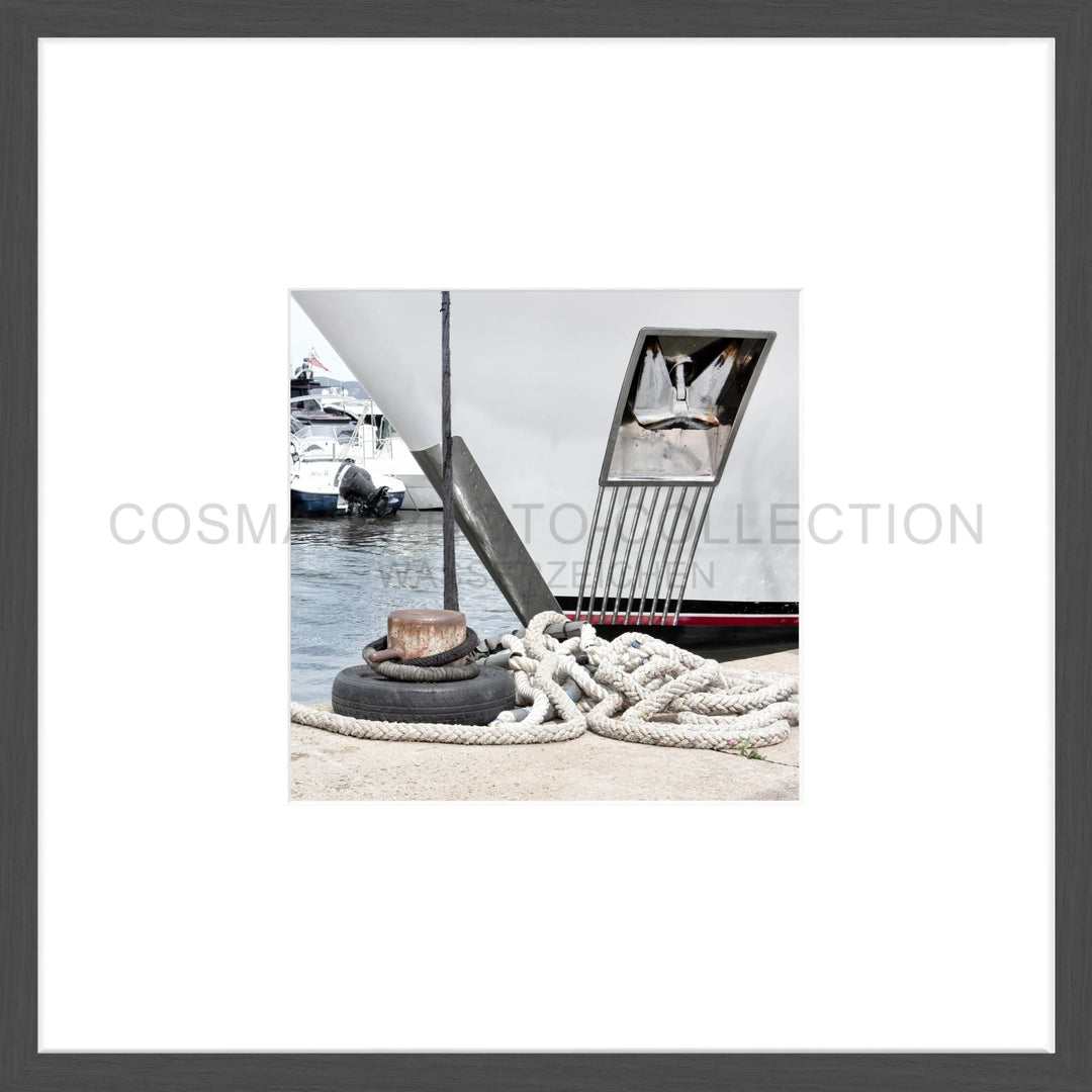 Poster ’Yacht’ Saint Tropez ST34OB - 43x43cm