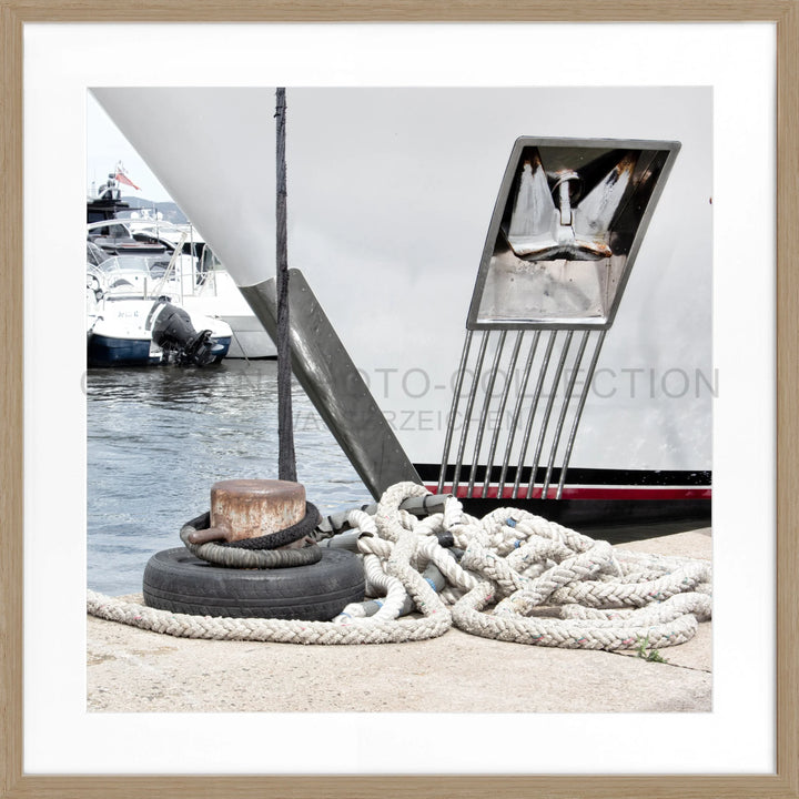 Poster ’Yacht’ Saint Tropez ST34Q - Eiche Furnier 1.5cm