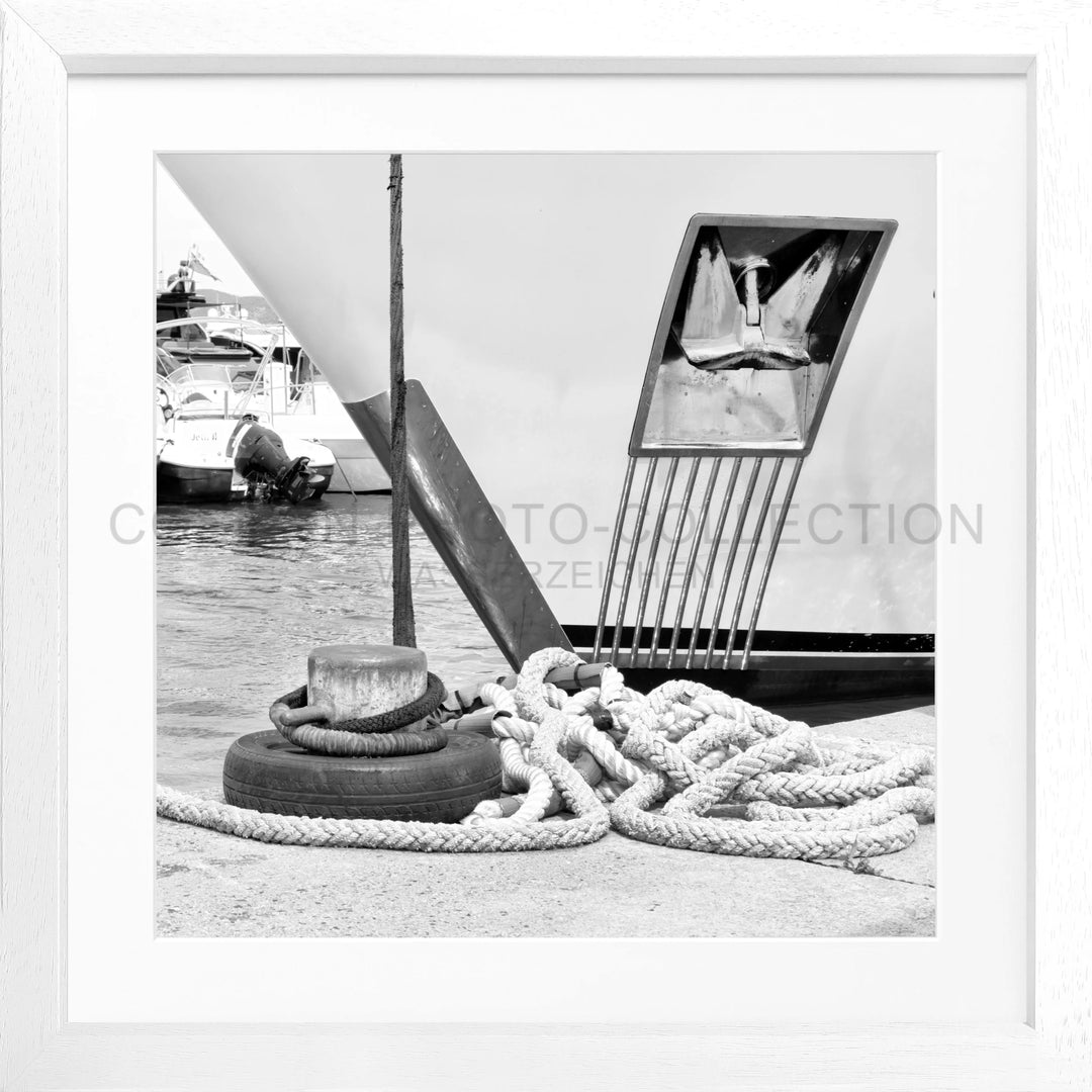 Poster ’Yacht’ Saint Tropez ST34Q - Weiss 3cm / Motiv: