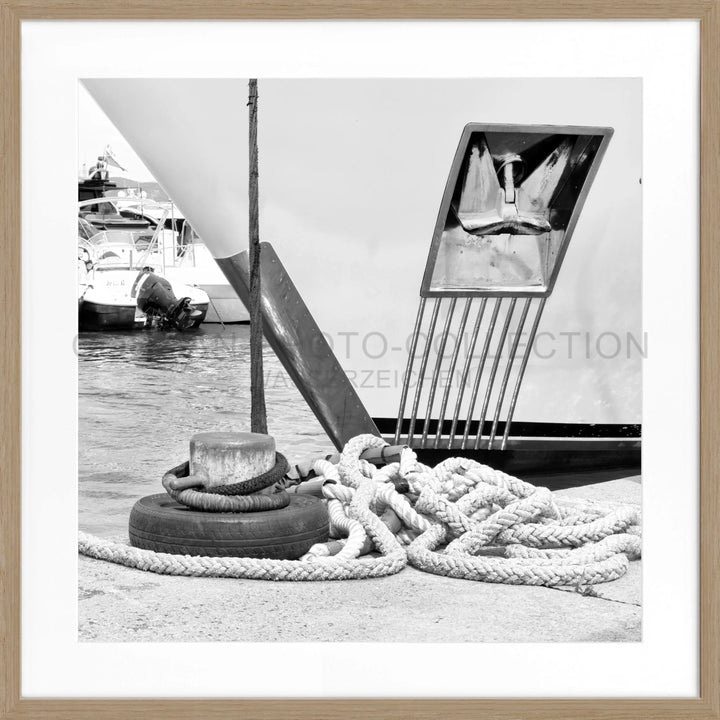 Poster ’Yacht’ Saint Tropez ST34Q - Eiche Furnier 1.5cm