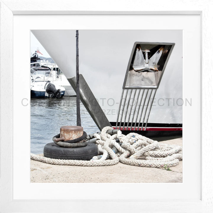 Poster ’Yacht’ Saint Tropez ST34Q - Weiss 3cm / Motiv: