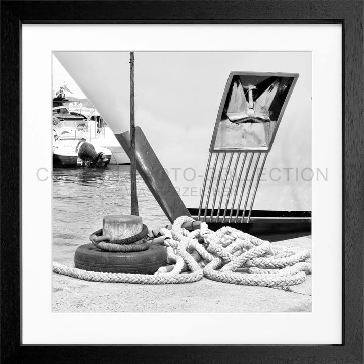 Poster ’Yacht’ Saint Tropez ST34Q - Schwarz 3cm