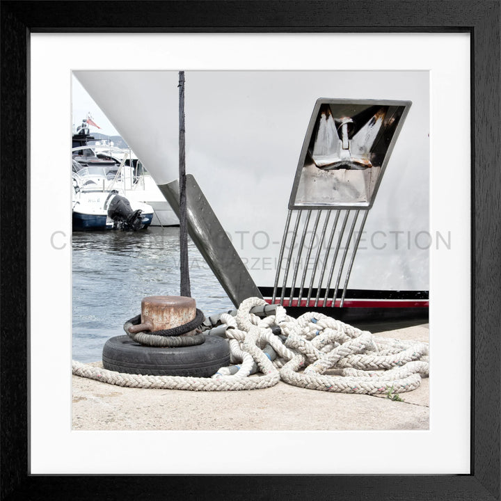 Poster ’Yacht’ Saint Tropez ST34Q - Schwarz 3cm