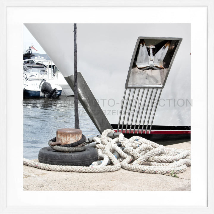 Poster ’Yacht’ Saint Tropez ST34Q - Weiss 1.5cm