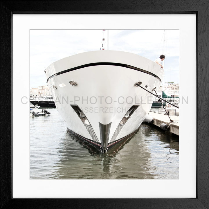 Poster ’Yacht’ Saint Tropez ST35Q - Schwarz 3cm