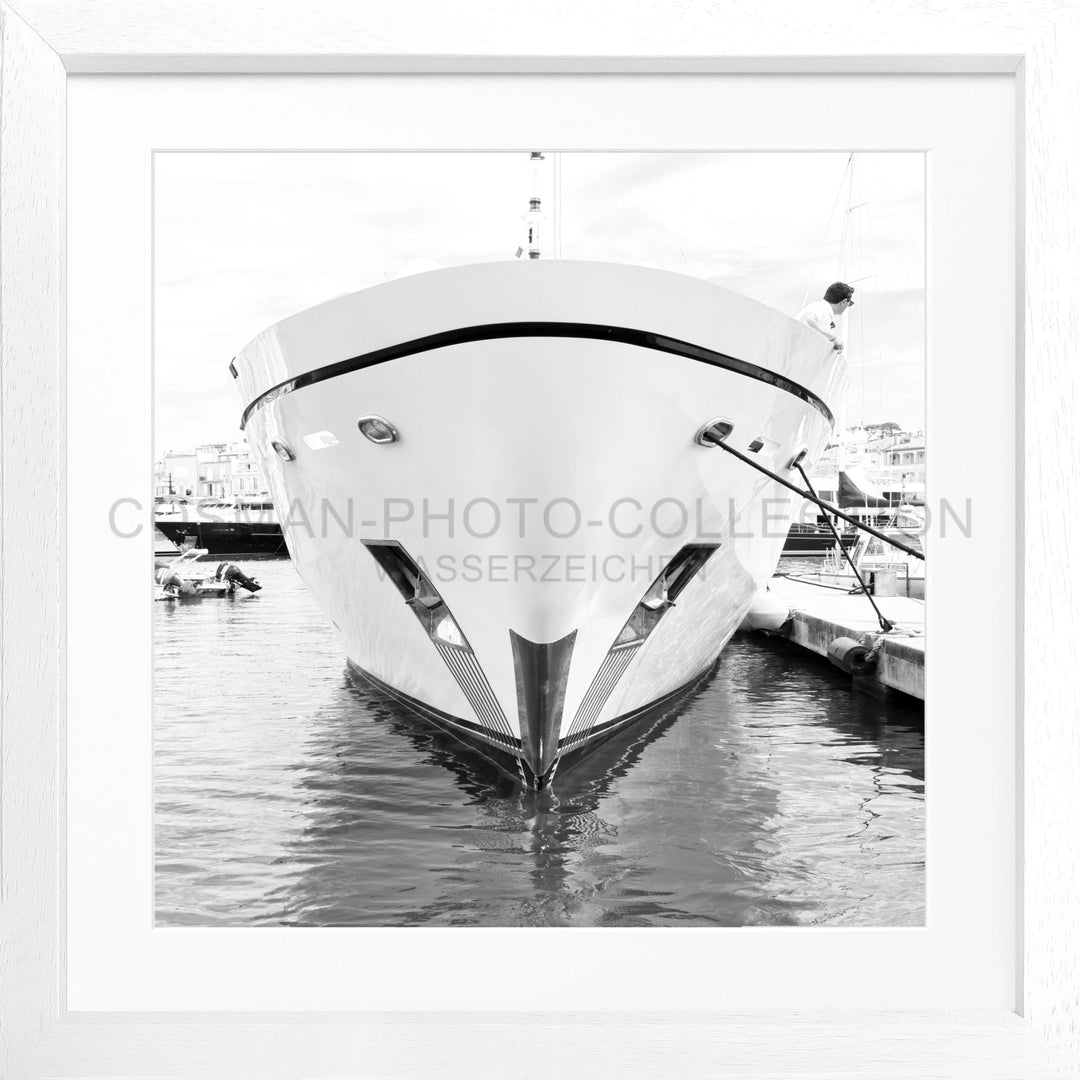 Poster ’Yacht’ Saint Tropez ST35Q - Weiss 3cm / Motiv: