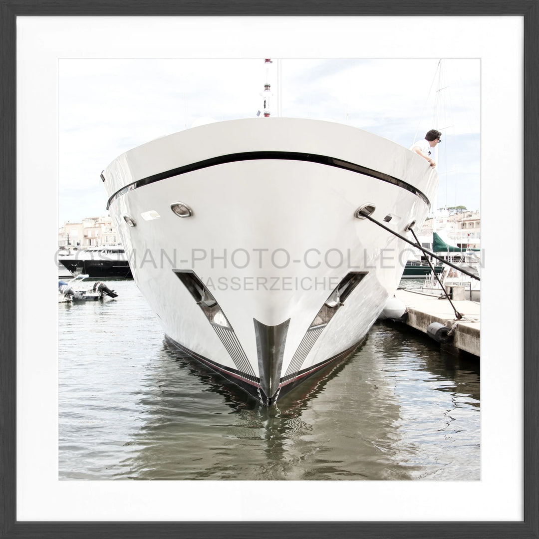 Poster ’Yacht’ Saint Tropez ST35Q - Schwarz matt 1.5cm