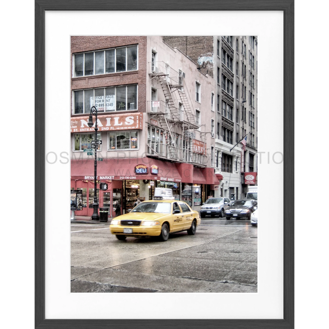 Poster New York NY75A - Schwarz matt 1.5cm / S (25cm x