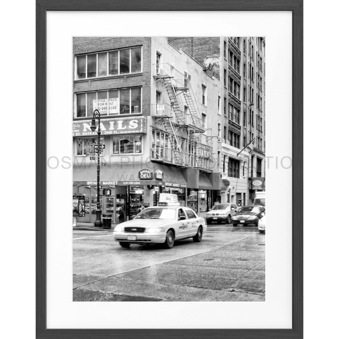 Poster New York NY75A - Schwarz matt 1.5cm / S (25cm x