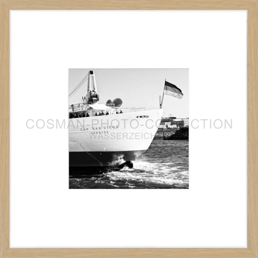 Poster Hamburg ’Cap San Diego’ HH10 - 43x43cm