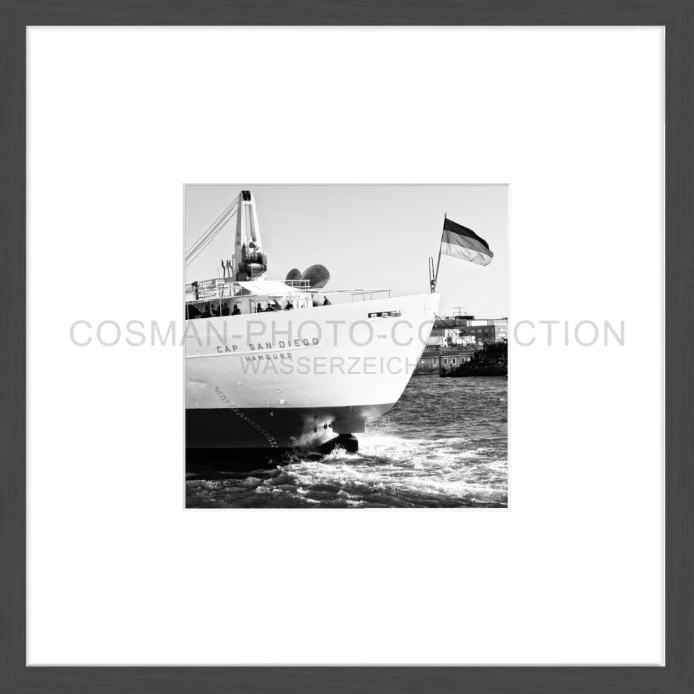 Poster Hamburg ’Cap San Diego’ HH10 - 43x43cm