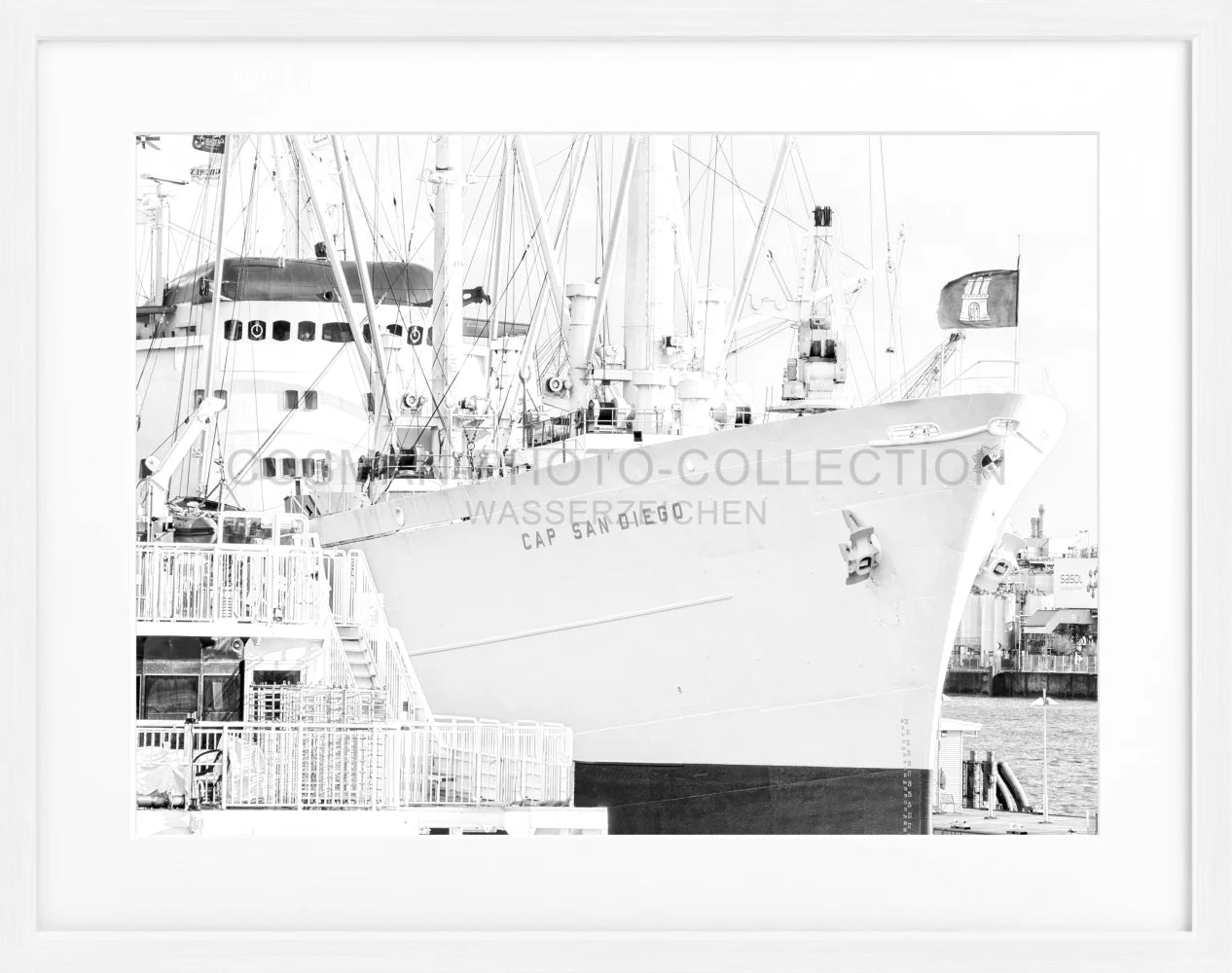 Poster Hamburg Hafen ’Cap San Diego’ HH10A - Wandbilder