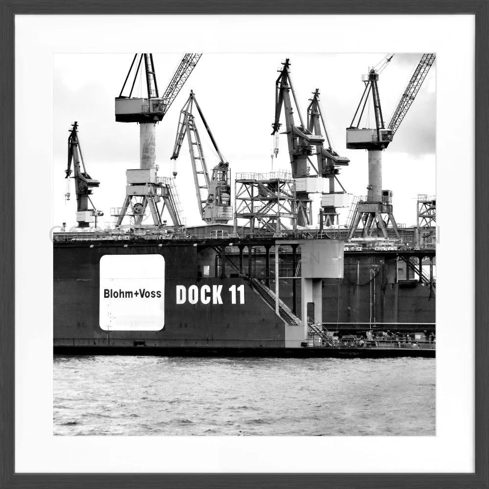 Poster Hamburg Hafen ’Dock 11’ HH09 - Wandbilder