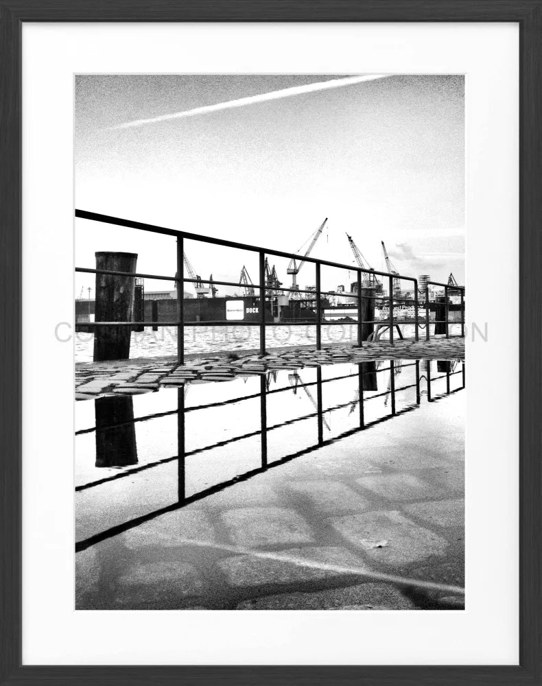 Poster Hamburg Hafen ’Zaun’ HH03 - Wandbilder