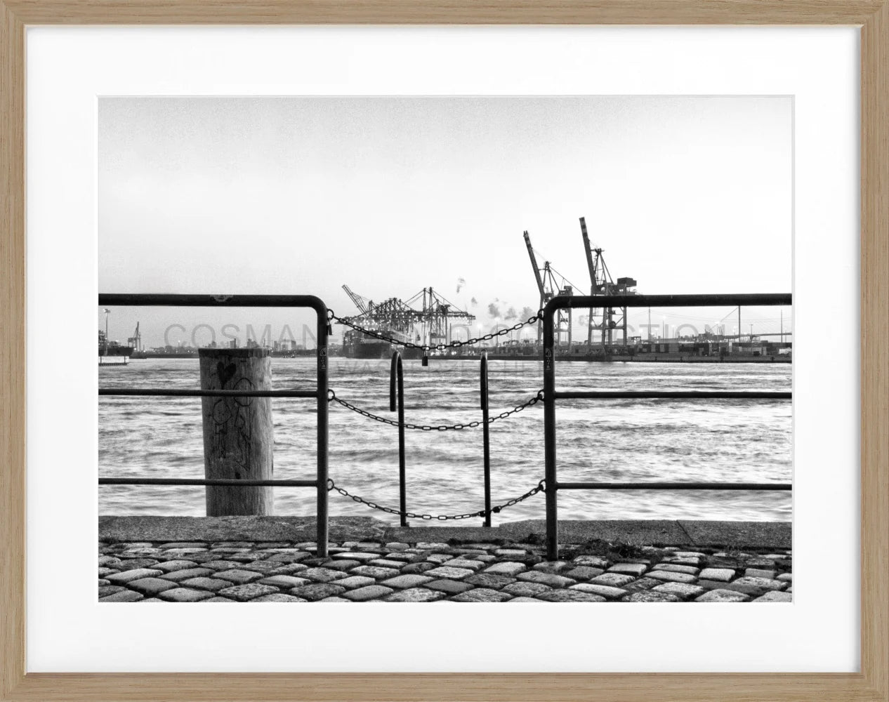 Poster Hamburg Hafen ’Zaun’ HH28 - Wandbilder