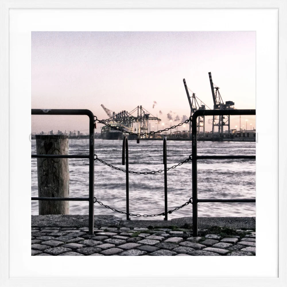 Poster Hamburg Hafen ’Zaun’ HH30 - Wandbilder