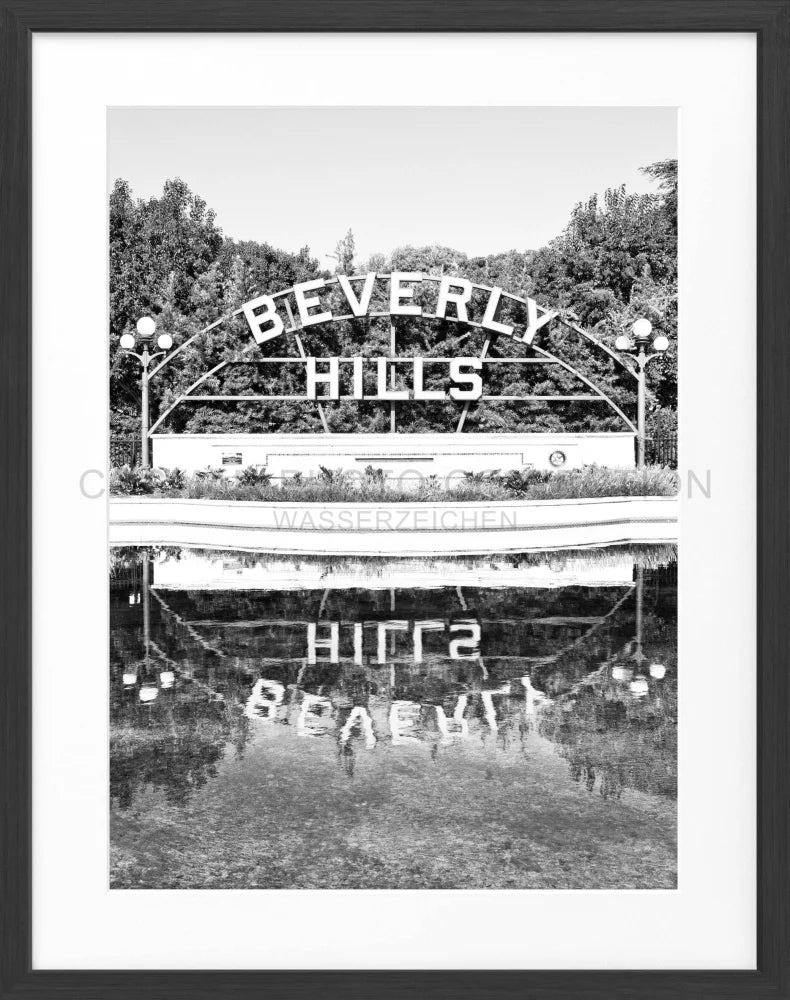 Poster Kalifornien Beverly Hills Sign HW08 - Wandbilder