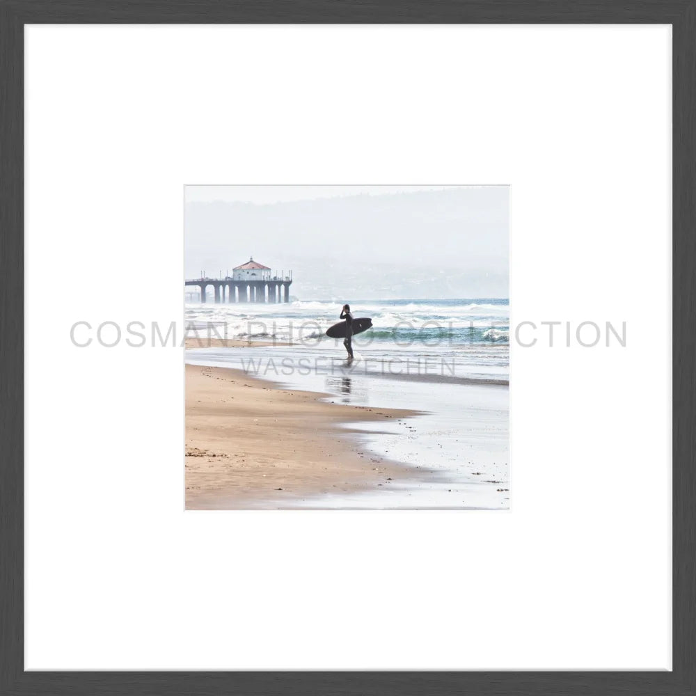 Manhattan Beach Surfer Poster - Surf Wandkunst Druck