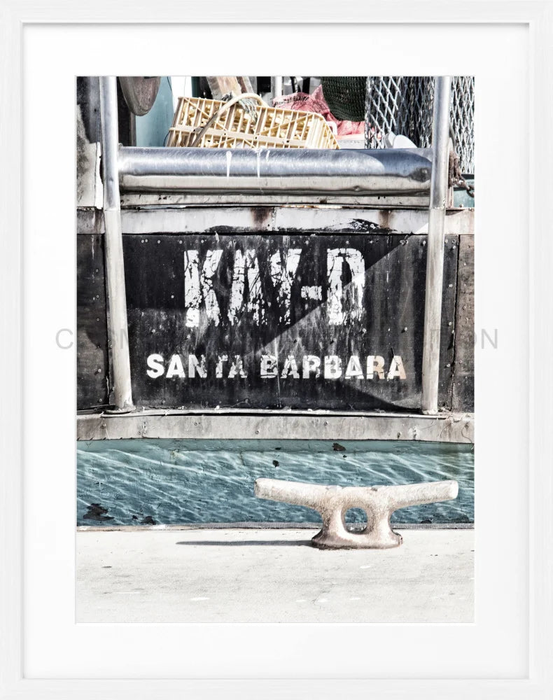 Poster Kalifornien Santa Barbara ’Boat’ K50 - Wandbilder