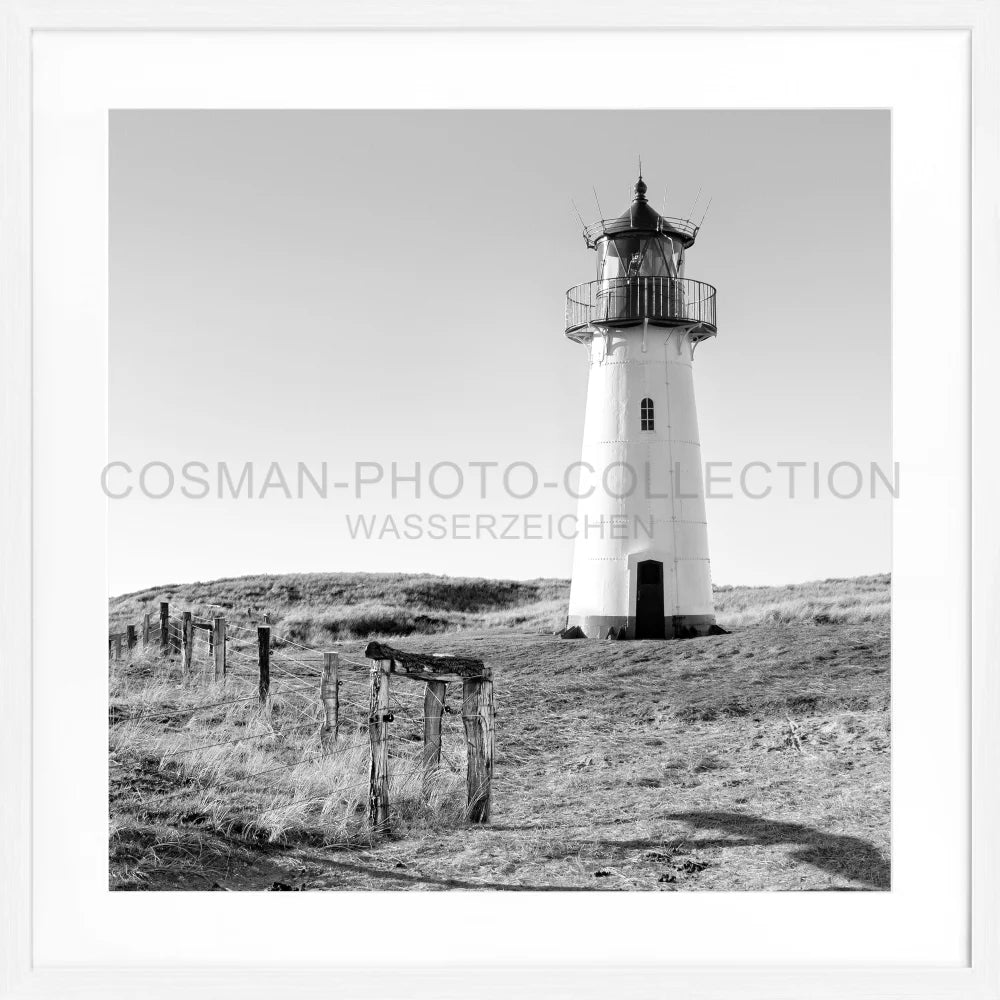 Poster ’Leuchtturm List West’ Sylt SY74Q - Wandbilder