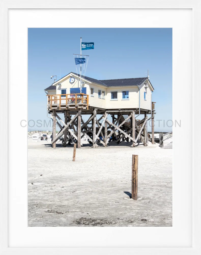 Poster Sankt Peter Ording ’Beach House’ SPO02 - Wandbilder