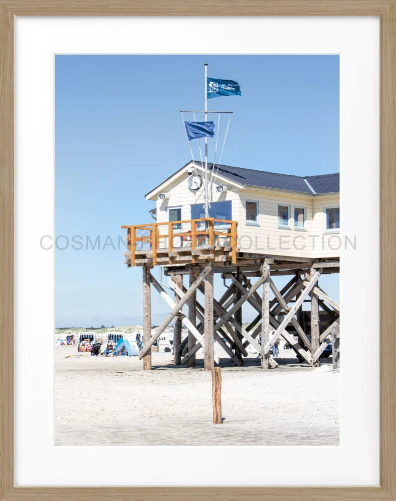 Poster Sankt Peter Ording ’Beach House’ SPO03 - Wandbilder