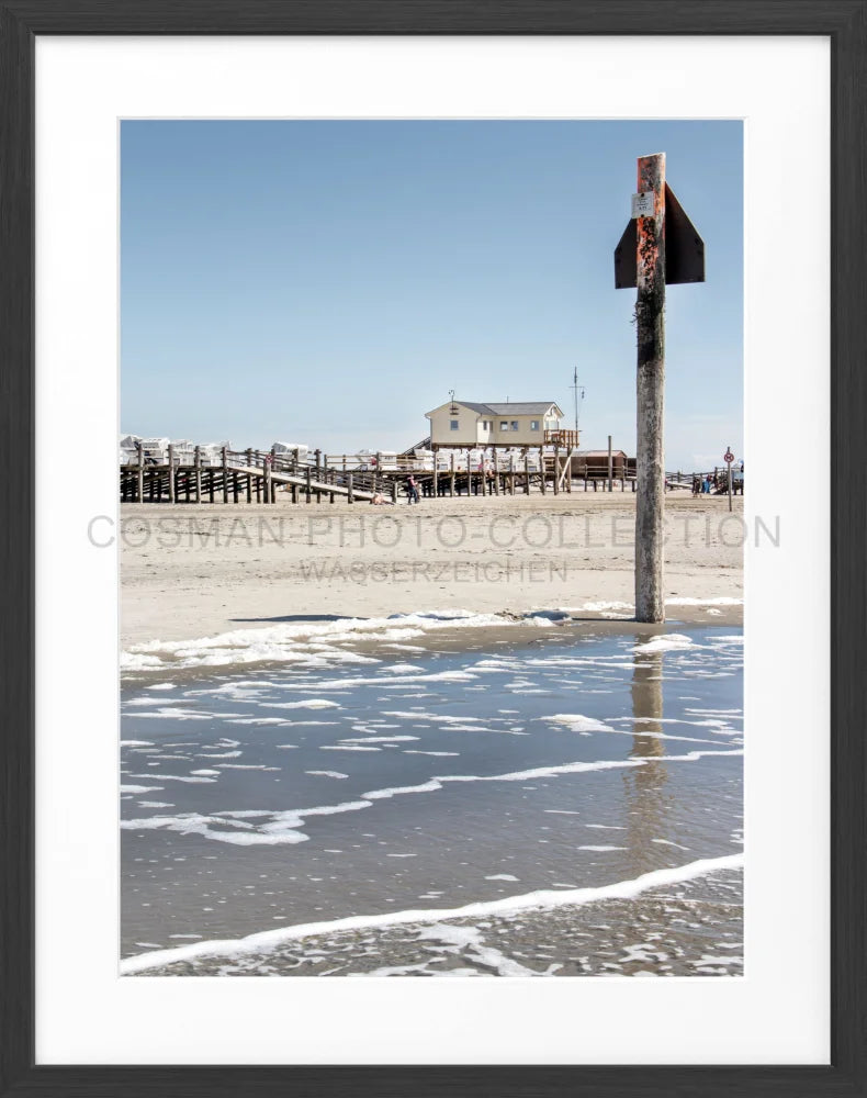 Poster Sankt Peter Ording ’Beach House’ SPO04 - Wandbilder