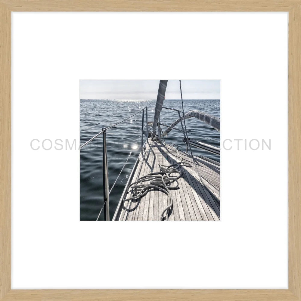 Poster Segelboot SAIL02OB - 43x43cm Objektrahmen