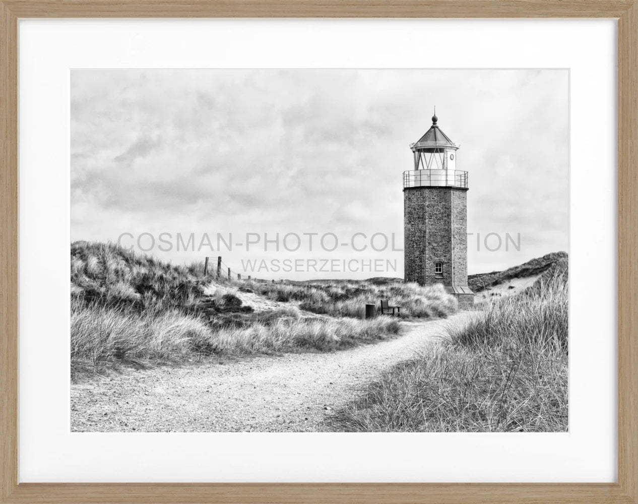 Poster Sylt Leuchtturm ’Rotes Kliff’ SY09 - Wandbilder