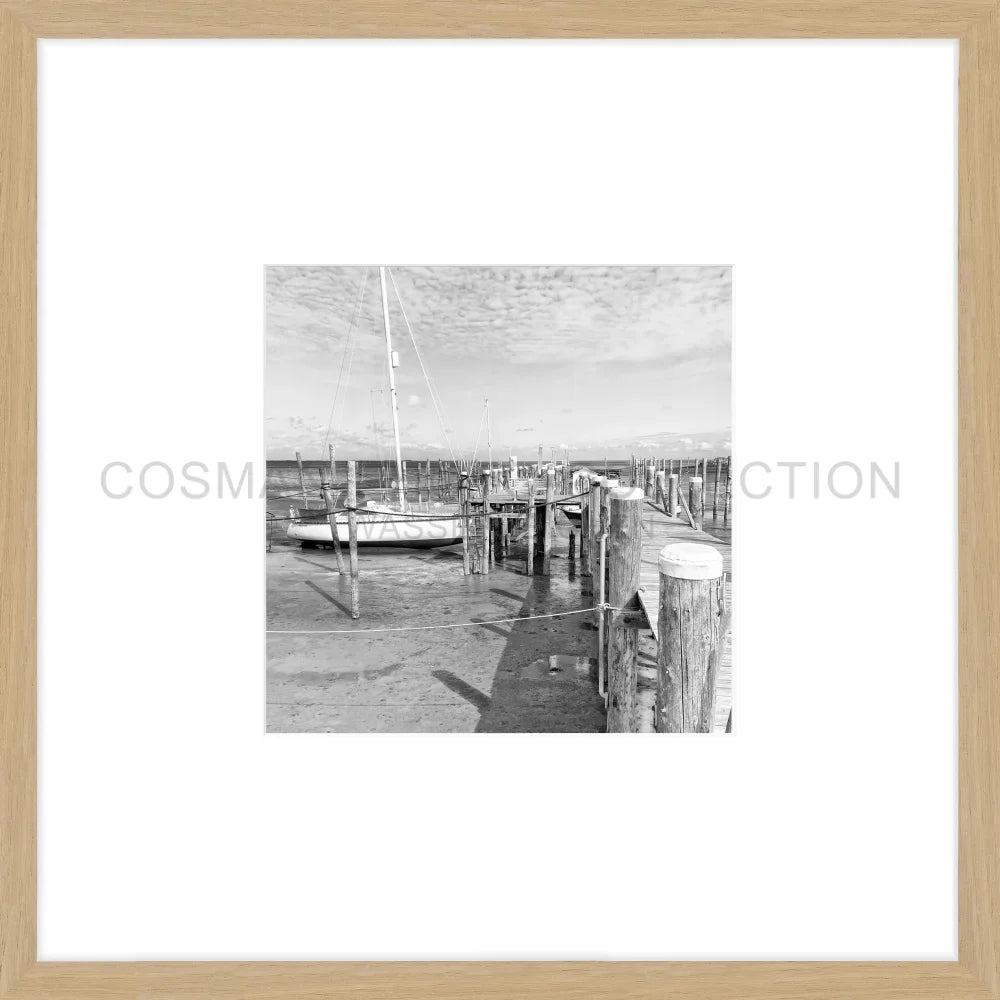 Poster Sylt Rantum Hafen SY53BO - 43x43cm Objektrahmen